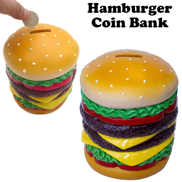 昭和レトロ　陶器　ハンバーガー 貯金箱 アメリカン 雑貨 インテリア 小物 ハンバーガー コインバンク 貯金箱 アメリカン雑貨 アメリカ雑貨
