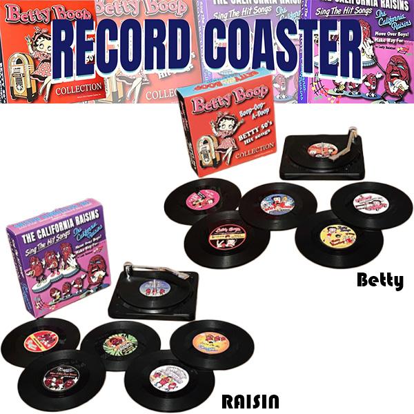 BETTY BOOP（ベティ ブープ） レコード コースター セット 6枚 入り