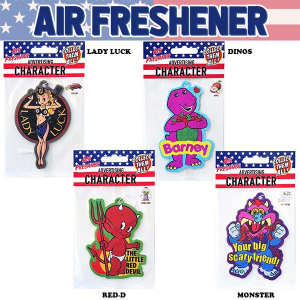 芳香剤 車 吊り下げ アメリカン キャラクター エアフレッシュ