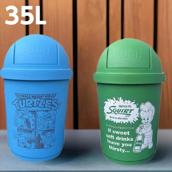 ゴミ箱 ふたつき アメリカン キャラクター 35リットル ダストボックス