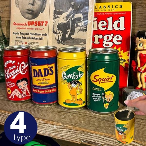 可愛さと実用性を兼ね備えた、アメリカン雑貨好き必見アイテム！本物そっくりのドリンク缶デザインが楽しい「SECRET STASH CAN（シークレットスタッシュ缶）」です。人気キャラクターのベティブープやガーフィールドをはじめ、USテイストあ...
