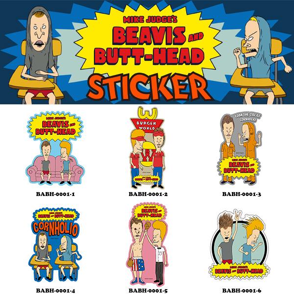 ビーバス＆バッドヘッド ステッカー ビーバスアンドバッドヘッド