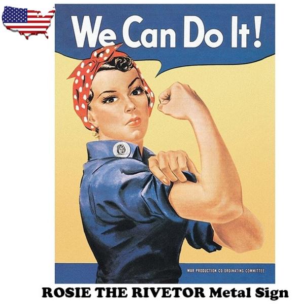 ブリキ看板 アメリカン ロージー・ザ・リベッター ガレージ メタル