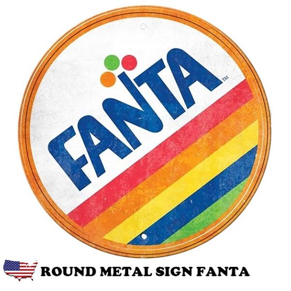 Coca Cola（コカコーラ） ファンタ ブリキ看板 アメリカン雑貨