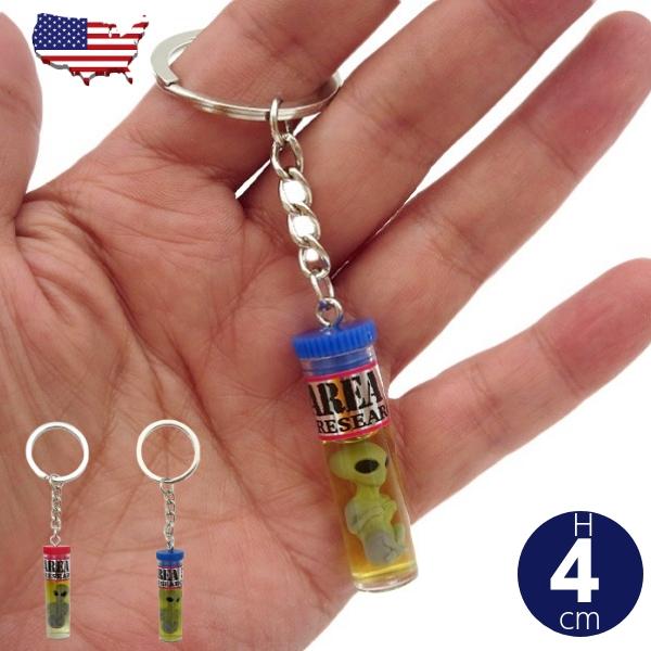 エイリアン ベイビー キーチェーン ホルマリン漬け キーリング