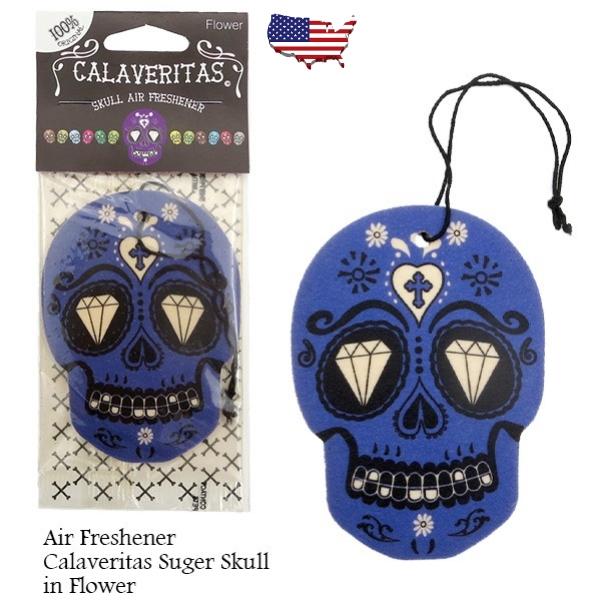 芳香剤 車 吊り下げド カラベリタス シュガースカル Calaveritas Sugar