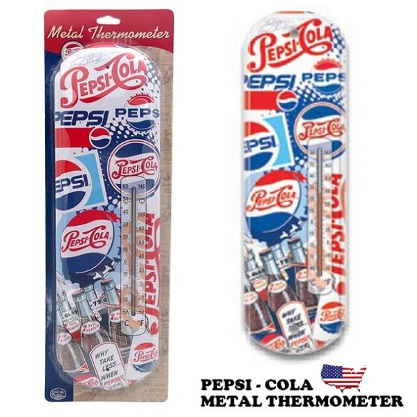 PEPSI ペプシ グッズ 温度計 壁掛け PEIPSI メタル サーモ