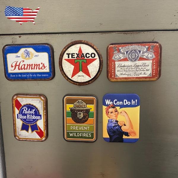 アメリカン マグネット 冷蔵庫マグネット キャラクター ロゴ