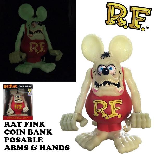 RAT FINK ラットフィンク フィギュア 蓄光タイプ 特大 貯金箱 RAT FINK ラットフィンク フィギュア 蓄光タイプ 特大 貯金箱