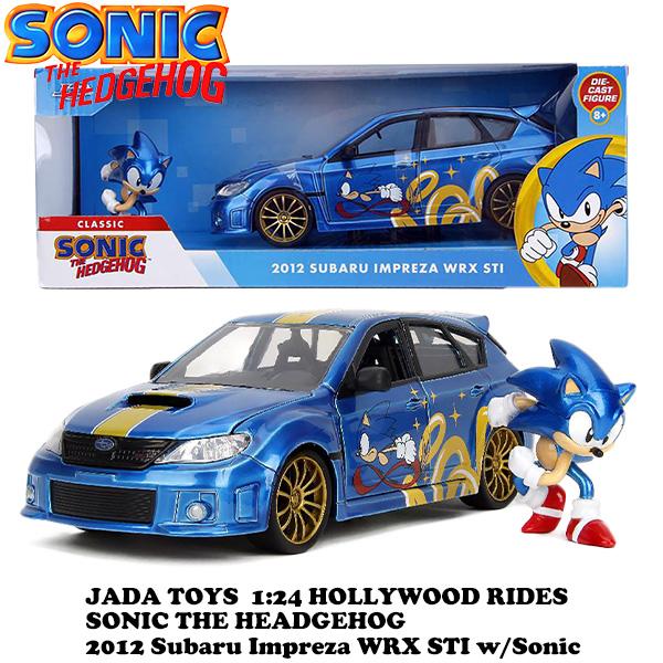 JADA 　ソニック　 Hedgehog 2012 Subaru WRX STI Jada 1:24 2012 Subaru Impreza WRX STI w/Sonic Figure 35871