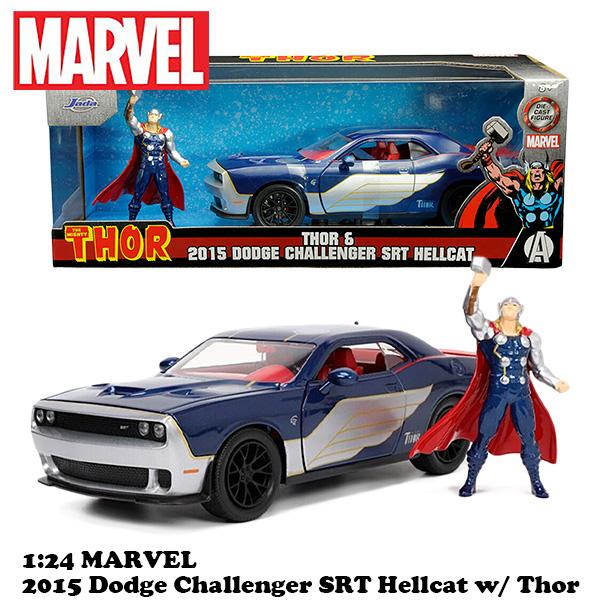 Jada マイティ ソー ミニカー 1/24 マイティ・ソー フィギュア 付き