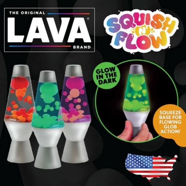 ラバランプ スクイーズ おもちゃ 蓄光 LAVA LAMP ストレス解消 癒し