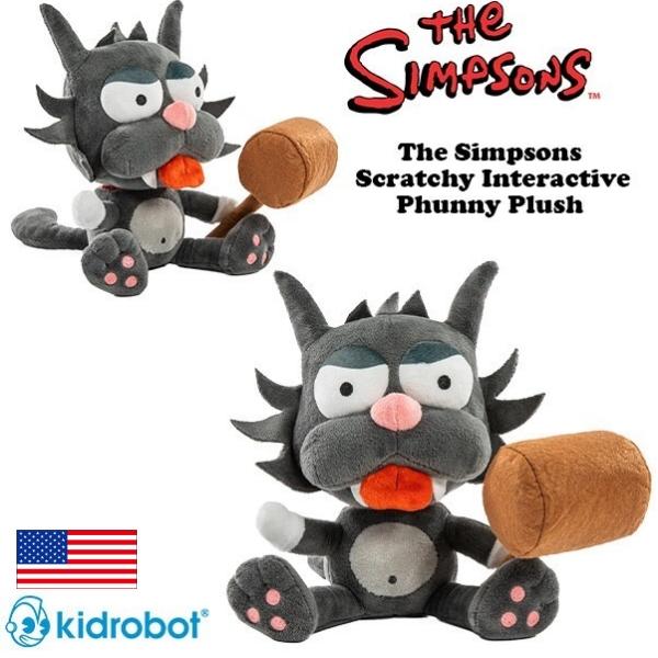 シンプソンズ ぬいぐるみ スクラッチー グッズ キャラクター ザ・シンプソンズ PHUNNY Kidrobot プラッシュ アメトイ アメリカン雑貨 アメリカ雑貨