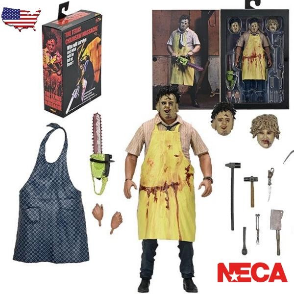 NECA 悪魔のいけにえ レザーフェイス 50周年 7インチ アクションフィギュア Ultimate The Texas Chainsaw Massacre Leatherface ホラー 映画 グッズ フィギュア
