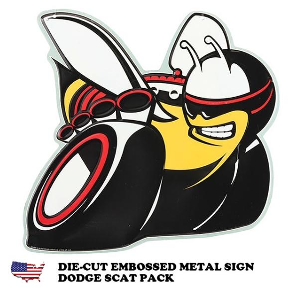 ダッジ チャレンジャー 蜂 ブリキ看板 アメリカン ガレージ おしゃれ