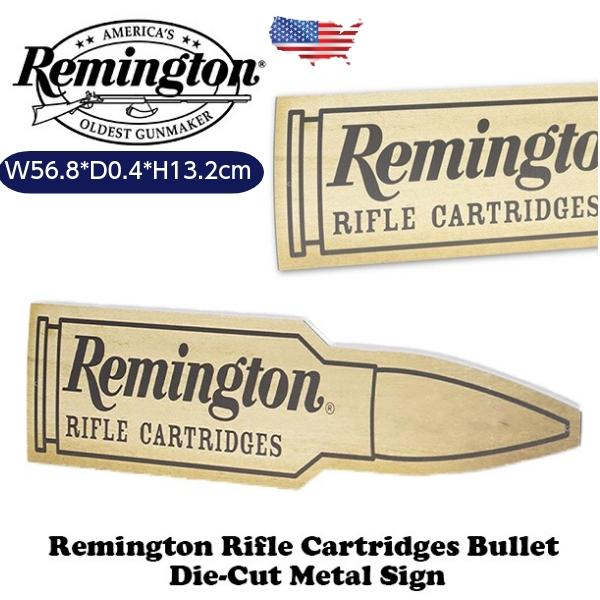 レミントンの弾丸 ブリキ看板 ガレージ アメリカン Remington Rifle Cartridges Bullet ミリタリー グッズ アメリカン雑貨 インテリア 壁掛け メタルサイン