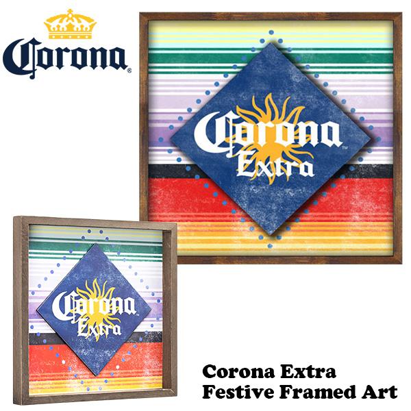 コロナビール グッズ アートフレーム 壁掛け おしゃれ 木製 アメリカン 看板 インテリア レトロ CORONA EXTRA アメリカン雑貨 アメリカ雑貨 壁飾り