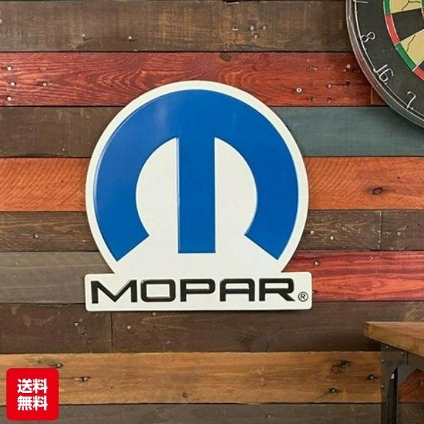 モパー ロゴ ブリキ看板 ダイカット エンボス メタルサイン MOPAR LOGO