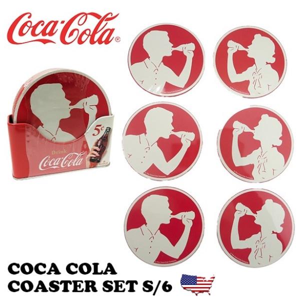 Coca Cola（コカコーラ） コースター セット 6枚入り おしゃれ 雑貨