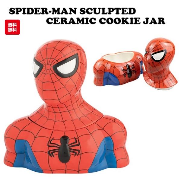 スパイダーマン クッキージャー　NECA 陶器 レア】 NECA スパイダーマン クッキージャー 陶器 ※訳アリ（蓋