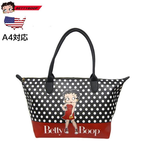 BETTY BOOP（ベティ ブープ） バッグ トートバッグ 黒 水玉 ベティ