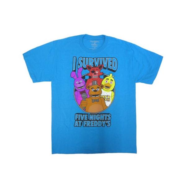 Tシャツ 69t Youthl Five Nights At Freddy S I Survived Bl ファイブナイツアットフレディ アイ サーバイブユースｌ Usサイズ ブルー メンズ半袖tシ Ts221e Fun Funny 通販 Yahoo ショッピング