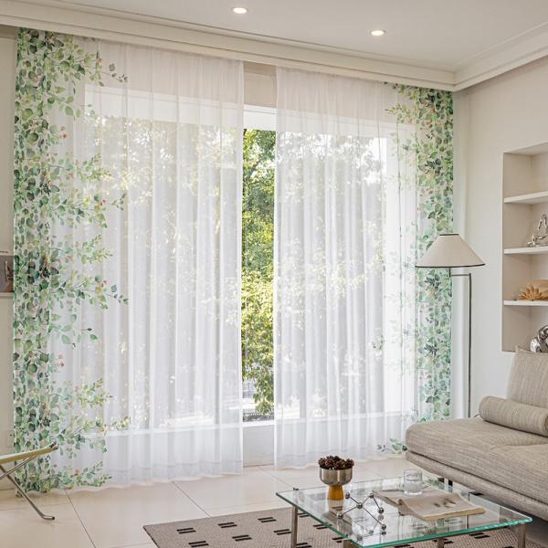 【サイズ】■2枚入り　幅100×丈133cm　幅100×丈176cm　幅100×丈198cm【機能】　UVカット率：70%　洗濯できる【素材】　ポリエステル【付属品】　アジャスターカーテンフック