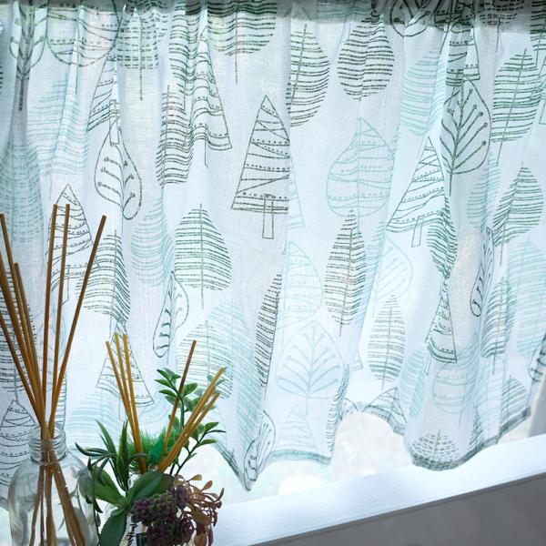 【ましろ】遮光カフェカーテン　リーフ柄　お打合せ用 ましろ】遮光カフェカーテン リーフ柄 お打合せ用 ましろ様専用】遮光