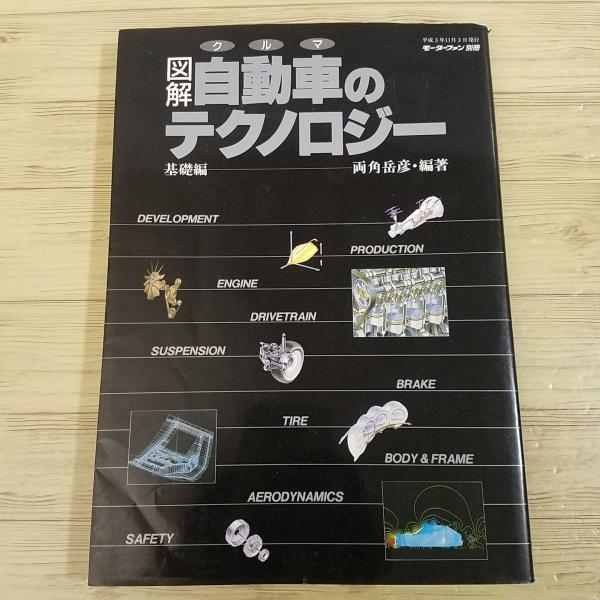 1344 図解 自動車のテクノロジー２ 両角岳彦 編著 モーターファン 別冊 三 自動車関連[図解 自動車のテクノロジー 基礎編] 1991年刊 両角岳彦