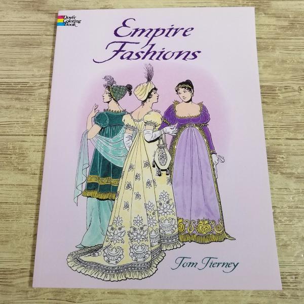 【ぬりえ】【Coloring・Book】【カラーリングブック】【洋書・塗り絵】【DOVER・Coloring・Book】【ナポレオン時代】【フランス・歴史】【ファッション・歴史】