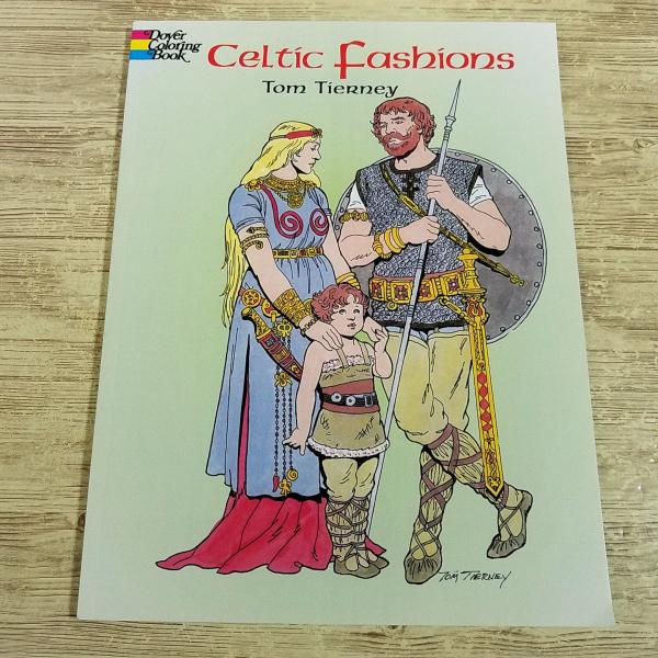 【ぬりえ】【Coloring・Book】【カラーリングブック】【洋書・塗り絵】【DOVER・Coloring・Book】【ケルト】【ヨーロッパ・歴史】【ファッション・歴史】