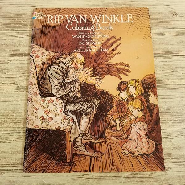 塗り絵[外国語絵本 アーサー・ラッカム リップ・ヴァン・ウィンクル RIP VAN WINKLE Coloring Book(全て未塗り)] 洋書 英語