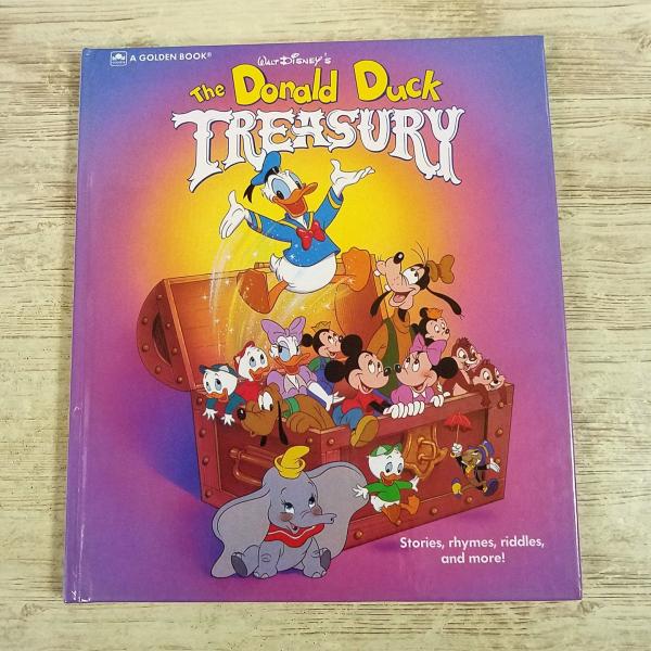 外国語絵本[ドナルドダック・トレザリー Walt Disney’s The Donald Duck Treasury] 1984年？ ディズニー絵本 洋書 英語絵本 GOLDEN BOOK
