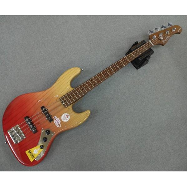 Bacchus GLOBAL Series WL4-ASH/RSM RED-GRD(Red-Gradation)　クリアピックガード仕様  ローステッドメイプルネック  バッカスベース【現物画像】