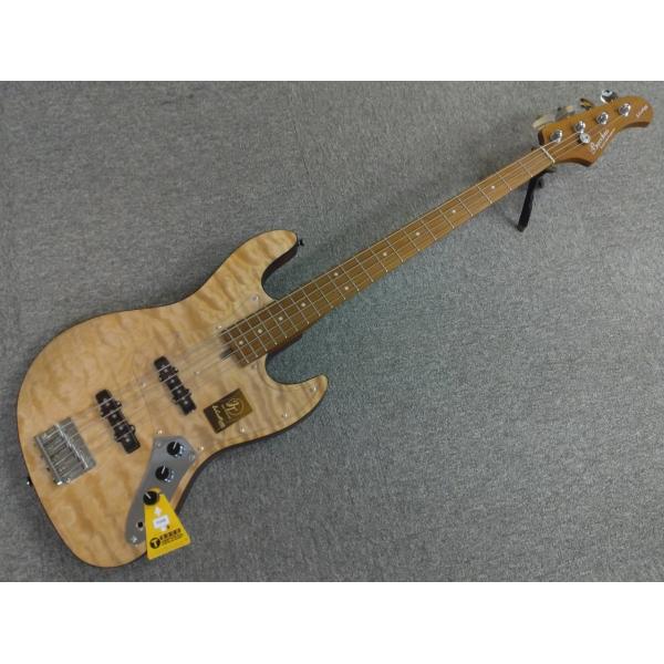 Bacchus Japan Tune-up Series / WL4-QM RSM/M (NAS / ナチュラルサテン) キルトメイプルトップ／ローステッドメイプルネック  バッカスベース【現物画像】