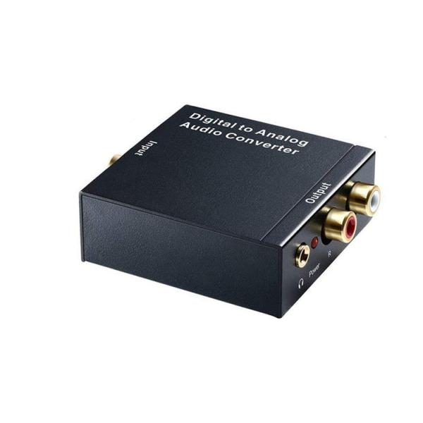 好評販売中のDACSET3のバージョンアップ機種です3.5mmオーディオ出力搭載　イヤホンにもそのまま使えるデジタル信号からアナログ信号へ変換するDAコンバーター光 、同軸 (デジタル) から入力された音声信号を RCA (アナログ) に変...