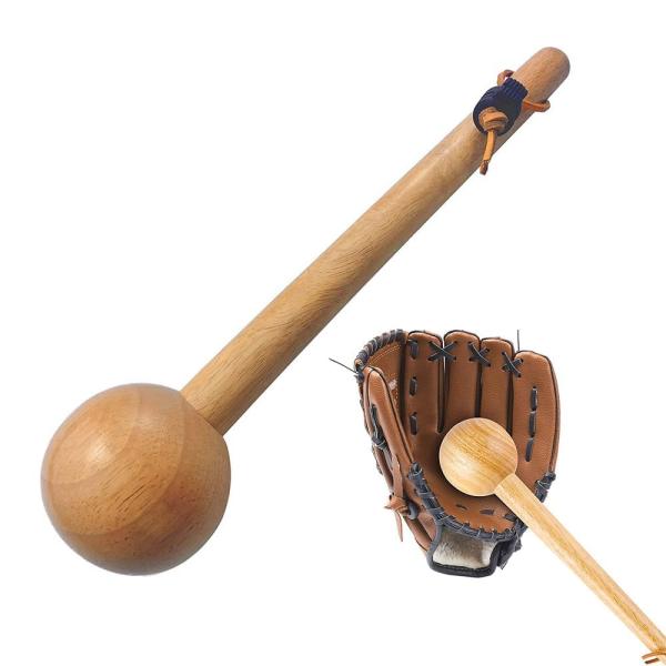 ※多くのお客様に可能な限り最短で配送するためにも、置き配での配送にご理解・ご了承願います。【商品名】　野球 グローブ 仕上げハンマー パンチャー ボールタイプ ウッド 整形用 グラブメンテナンス用品 木製 野球 型付け 手入れ ハンマー 耐...