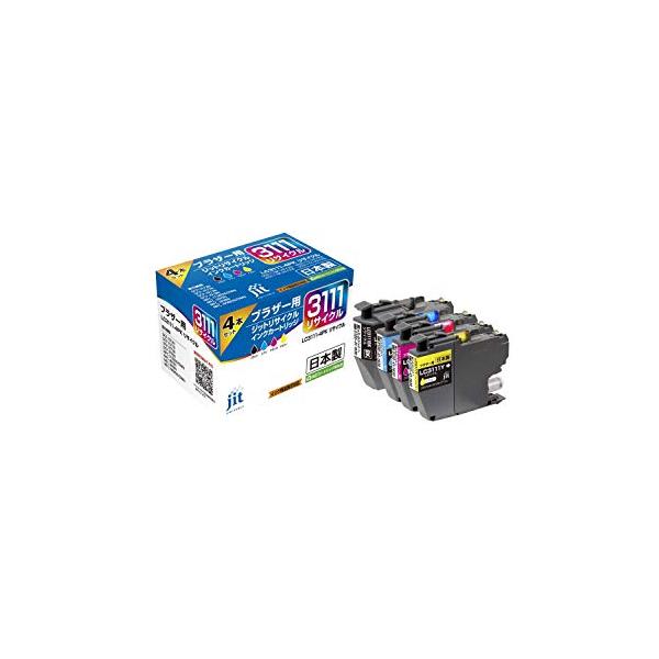 他サイト： ジット ブラザー(brother) LC3111-4PK 対応 4色セット リサイクルインク 日本製JIT-NB31114Pの商品画像