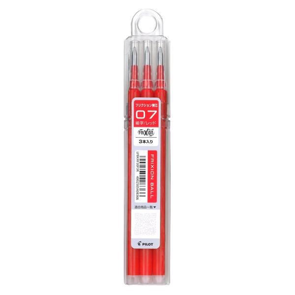 他サイト： Pilot 替え芯 フリクション ボールペン 0.7mm レッド 3本 LFBKRF30F3Rの商品画像