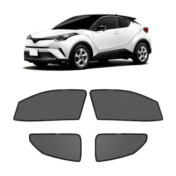 新型 C-HR メッシュカーテン マグネット式 遮光 換気 サイドバイザー 車用 CHR NGX10/NGX50/ZYX11型 サンシェード