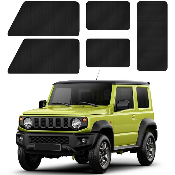 ZATOOTO 車 カーテン スズキ ジムニーシエラJB64/JB74専用 マグネット 99.9%遮光 車中泊カーテン フロント/リア/両
