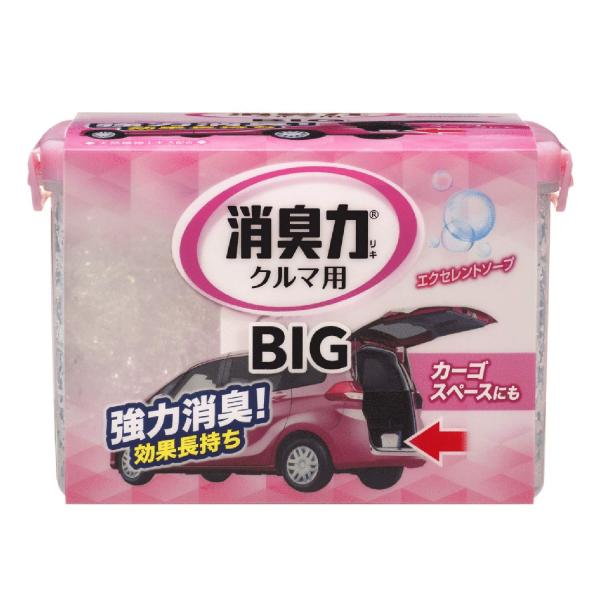 他サイト： クルマの消臭力 BIG(ビッグ) 車用 トランク用 エクセレントソープ 900g 車 トランク カーゴスペース 消臭剤 消臭 芳香剤 K-9の商品画像
