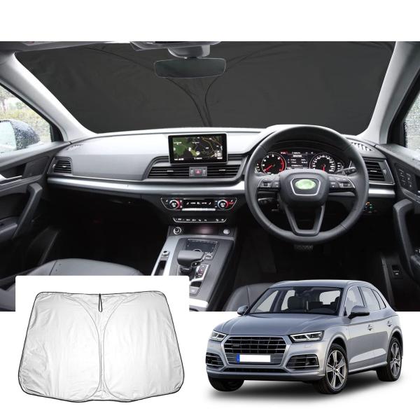 GAFATdiAu アウディ Q5 FY型 2代目 SQ5 2017+ 新型 専用 車用サンシェード フロントガラス用 UVカット セダン