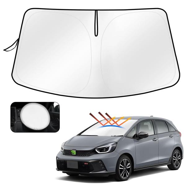 Cartist ホンダ フィット GR サンシェード Fit フロントガラスサンシェード サンセット サンフィア サンライン シェードカーテ
