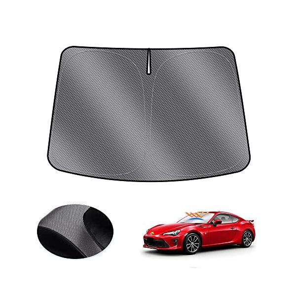 LIMSTYLE トヨタ 86 スバル BRZ フロントガラス用 サンシェード スポーティ タイプ ZN6 ZC6 車種専用 サンシェードカ