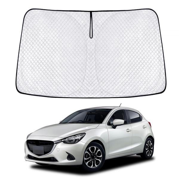 新型 マツダ デミオ DJ系 サンシェード Demio 4代目 車種専用 フロントガラス用 サンシェード DJ3FS/DJ3AS/DJLFS