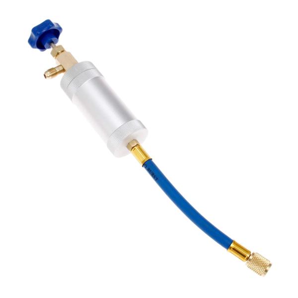 HZ-MONSTAR R12 オイルインジェクター カーエアコン コンプレッサーオイル 蛍光染料 充填 UV06BLUE-14 1/4SAE