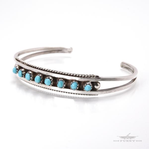 スターリング刻印ターコイズコーラル ブレスレットリング Indian Jewelry FUNNY公式ストア ズニ族 Susie Livingston ターコイズ