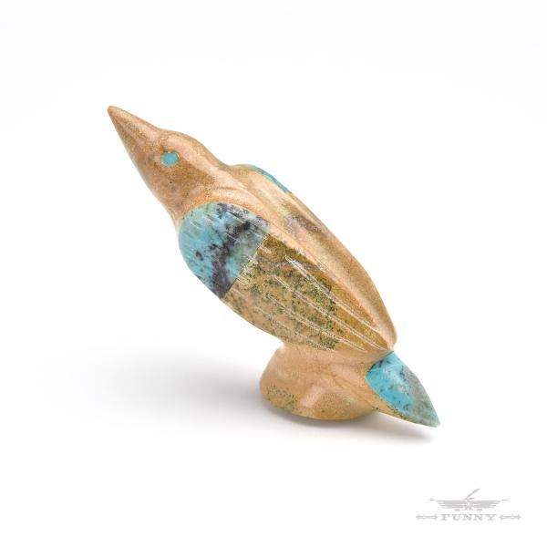 FUNNY公式ストア ズニ族 フェティッシュ バード 鳥 お守り ターコイズ