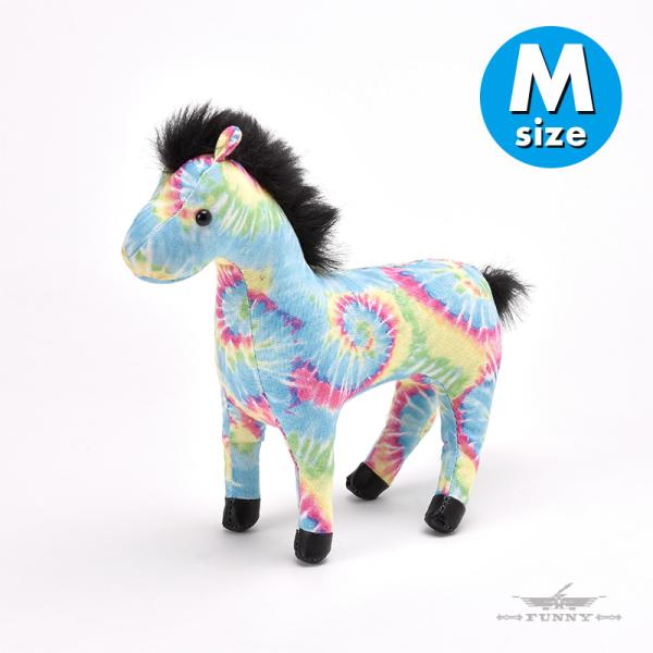 昭和 レトロ ぬいぐるみ 馬 スリッパ 吸盤 4体 FUNNY公式ストア ポニー Mサイズ タイダイ 人形 R4T キーホルダー